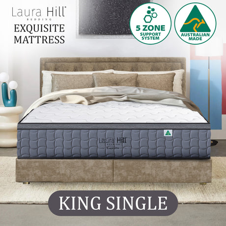 Laura Hill Exquisite Australian-Made Premium Mattress — Stretch Knit, Medium Firm — Allure Home Collections