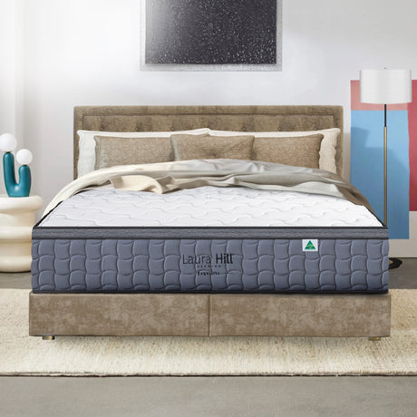 Laura Hill Exquisite Australian-Made Premium Mattress — Stretch Knit, Medium Firm — Allure Home Collections