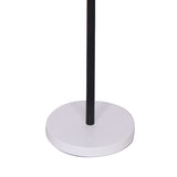 Mid century tree floor lamp with three shades in black, white and gold