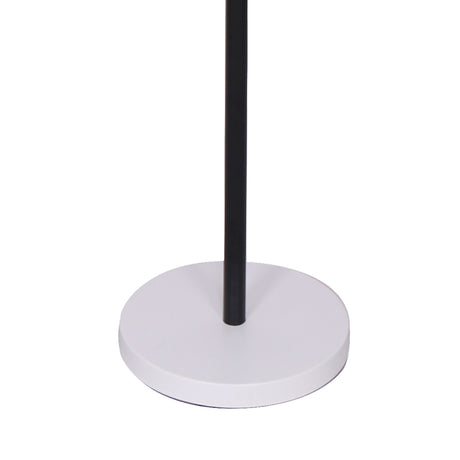 Mid century tree floor lamp with three shades in black, white and gold