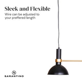 Three light retro hanging pendant lamp