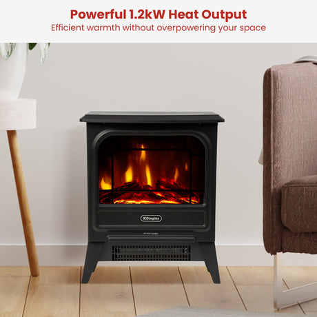 Flame effect running with the heat switched off on the electric stove