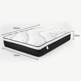 Laura Hill Luxury Euro Top 5-Zone Pocket Spring Mattress — 32cm — Allure Home Collections