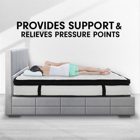 Laura Hill Queen Euro Top 5-Zone Pocket Spring Mattress — 32cm — Allure Home Collections