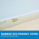 Laura Hill Cool Gel Memory Foam Mattress Topper — Bamboo Cover, Integrated Gel Balls — Allure Home Collections