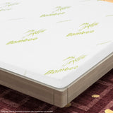 Laura Hill Cool Gel Memory Foam Mattress Topper — Bamboo Cover, Integrated Gel Balls — Allure Home Collections