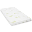 Laura Hill Cool Gel Memory Foam Mattress Topper — Bamboo Cover, Integrated Gel Balls — Allure Home Collections