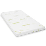 Laura Hill Cool Gel Memory Foam Mattress Topper — Bamboo Cover, Integrated Gel Balls — Allure Home Collections