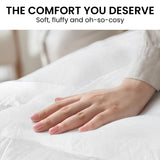 Laura Hill 500gsm Duck Down Feather Quilt Comforter — Queen, Cotton Cover — Allure Home Collections