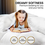 Laura Hill 500gsm Duck Down Feather Quilt Comforter — Queen, Cotton Cover — Allure Home Collections