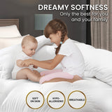 Laura Hill 700gsm Goose Down Feather Comforter Doona — Super King, Cotton Cover — Allure Home Collections