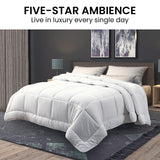 Laura Hill 700gsm Goose Down Feather Comforter Doona — Super King, Cotton Cover — Allure Home Collections