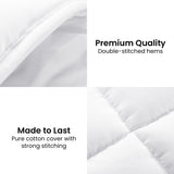 Laura Hill 700gsm Goose Down Feather Comforter Doona — Super King, Cotton Cover — Allure Home Collections