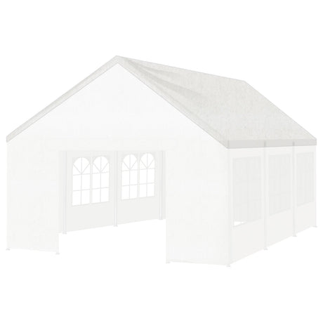 White replacement roof cover fitted to a 6 x 6 m event marquee frame
