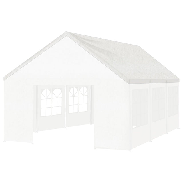 White replacement roof cover fitted to a 6 x 6 m event marquee frame