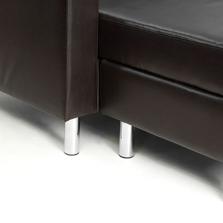 Sarantino Modular Faux Leather Corner Sofa