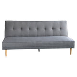 Sarantino MADISON 3-Seater Sofa Bed — Light Grey Linen, Modern Design — Allure Home Collections