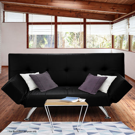 Sarantino Brooklyn Faux Leather Sofa Bed