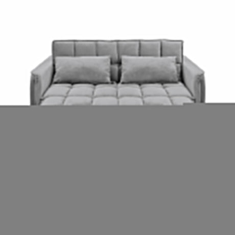 Sarantino QUINCY 2-Seater Velvet Sofa Bed — Dark Grey, Wooden Frame, Tufted — Allure Home Collections