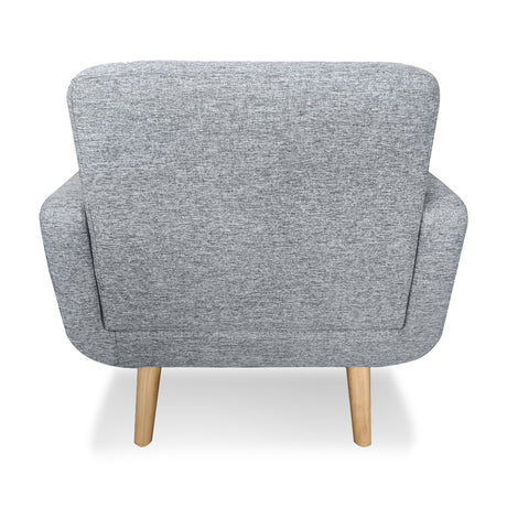 Sarantino Light Grey 6-Seater Linen Sofa Set