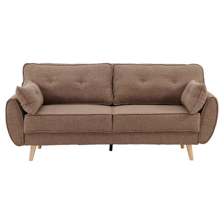 Harvey Three Seater Sofa Bed, Brown, view 3