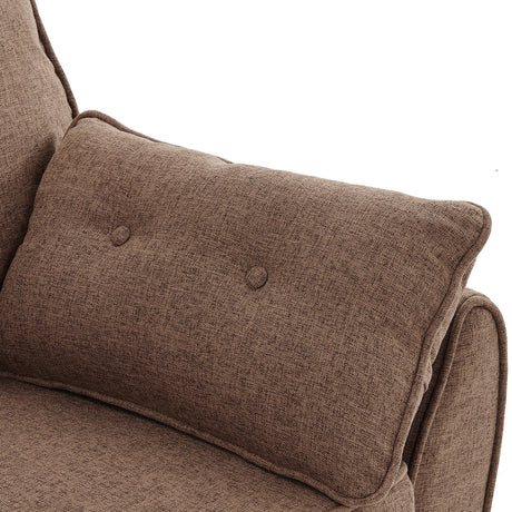 Harvey Three Seater Sofa Bed, Brown, view 5