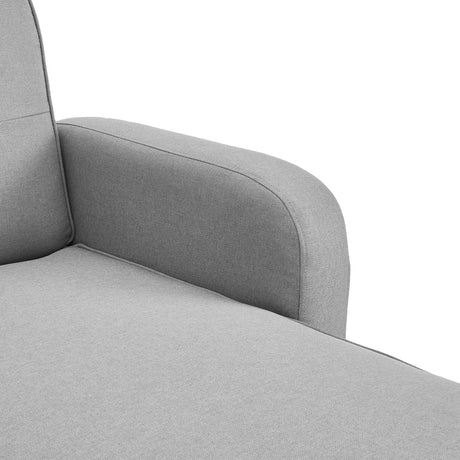 Sarantino 3-Seater Corner Sofa Bed - Light Grey
