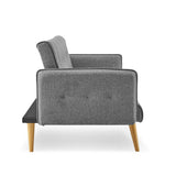 Sarantino Grey 3-Seater Modular Sofa Bed