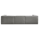 Sarantino NOVI 3-Seater Modular Sofa with Ottoman — Grey, Non-Slip Base — Allure Home Collections