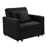 Sarantino Suri 3-in-1 Convertible Sofa Chair Bed in Grey Sarantino