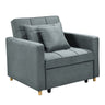 Sarantino Suri 3-in-1 Convertible Sofa Chair Bed in Grey Sarantino