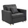 Sarantino Suri 3-in-1 Convertible Sofa Chair Bed in Grey Sarantino