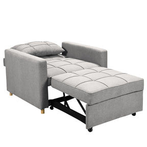 Sarantino Suri 3-in-1 Convertible Sofa Chair Bed in Grey Sarantino