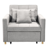 Sarantino Suri 3-in-1 Convertible Sofa Chair Bed in Grey Sarantino