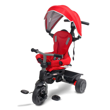 3 Stage Convertible Toddler Trike with Canopy, Red