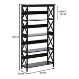 Sarantino Daphne 5-Tier Modern Bookshelf