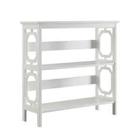 Henley white 3 tier compact bookshelf in a bright living room