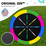 Bangalee Round Trampoline with Rainbow Pad, Enclosure and Ladder, 10ft