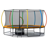 Zilzie Oval Trampoline with Reversible Pad and Ladder, 10ft x 15ft