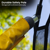 Zilzie Oval Trampoline with Reversible Pad and Ladder, 10ft x 15ft
