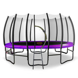 Farnborough Springless Round Trampoline with Basketball Set, Enclosure and Ladder, 12ft