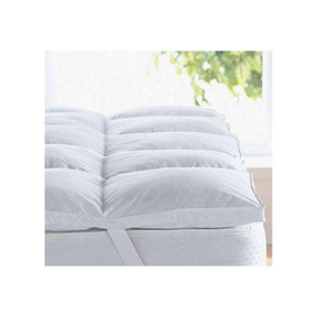 Goose feather and down mattress topper, queen