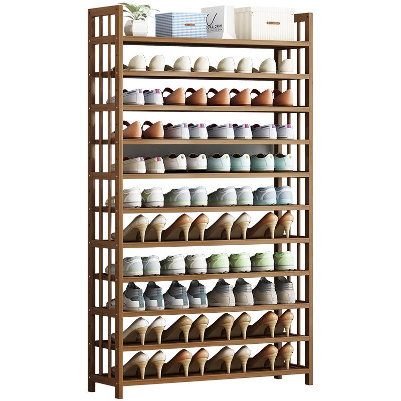Wonwondah 6 Tier Bamboo Shoe Rack, Natural image 3