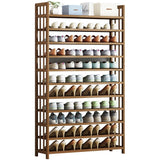 Wonwondah 6 Tier Bamboo Shoe Rack, Natural image 3