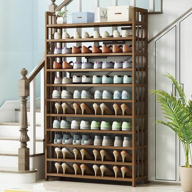 Wonwondah 6 Tier Bamboo Shoe Rack, Natural image 4