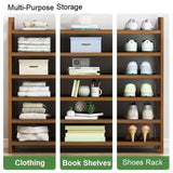Multi-Tier Bamboo Shoe Rack Tower — Corner Shelf Stand, 6 to 11 Tiers — Allure Home Collections