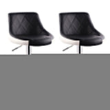 BS8403 Black Swivel Leather Bar Stools