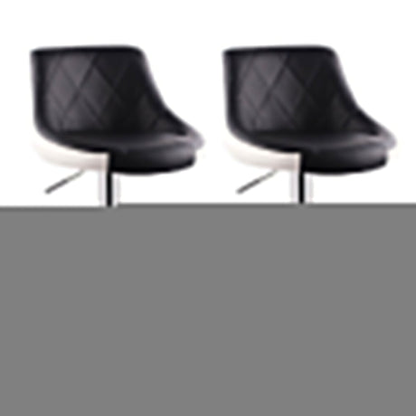 BS8403 Black Swivel Leather Bar Stools