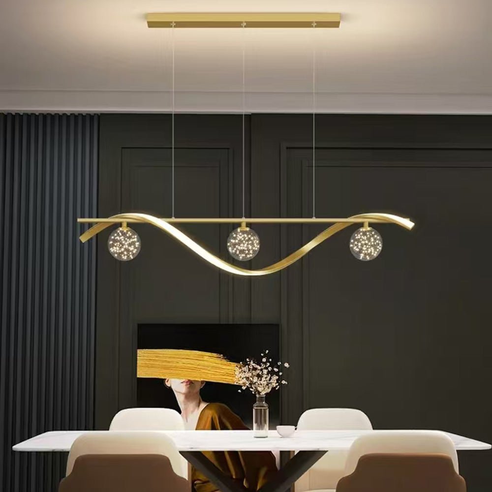 Luxury Hand Blown Glass LED Pendant Light