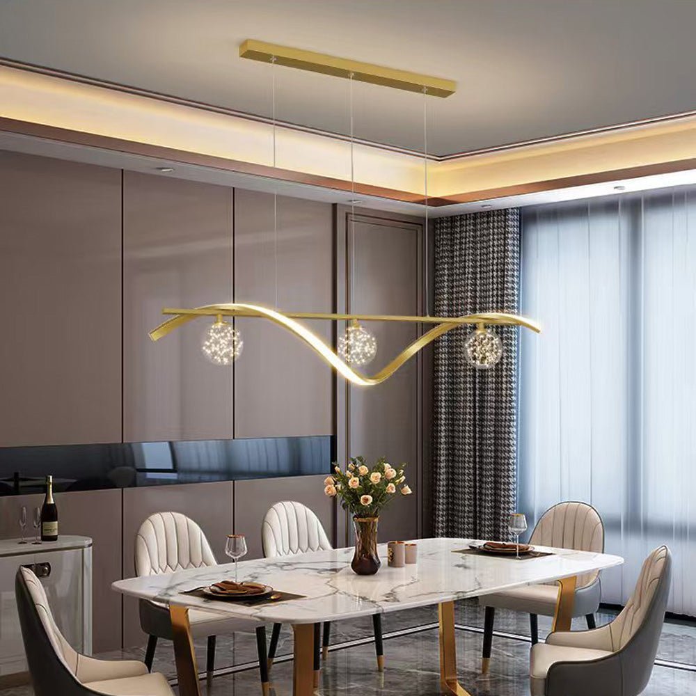 Luxury Hand Blown Glass LED Pendant Light